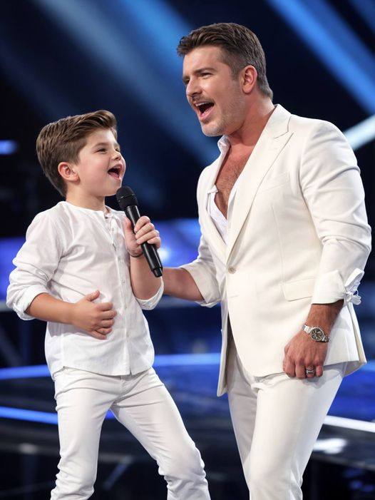 You won’t believe your eyes: Simon Cowell and Son sing an Adorably Angelic Version of “Don’t Stop Believin”.