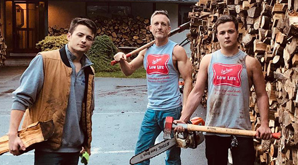 Dad and twin sons cut enough firewood to fill 80 trucks – donate it all to those who need it most