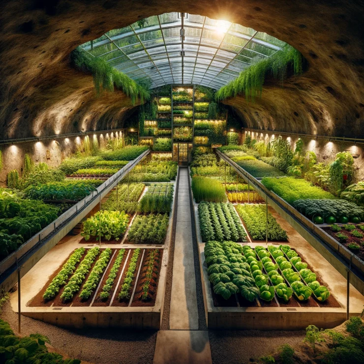 Grow Food Year Round in a Underground Greenhouse