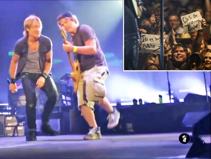 Random Keith Urban Fan Shreds Guitar Onstage With The Country Star