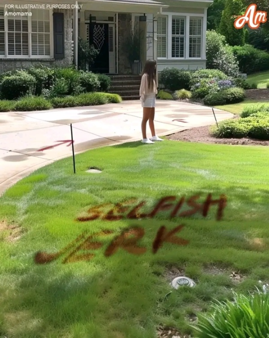 My Neighbor Painted an Insult on My Lawn, So I Taught Him a Lesson He Won’t Forget